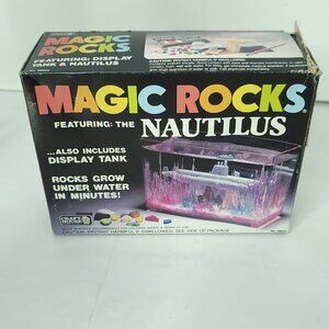 Magic Rocks Craft House Display Tank Nautilus Sub marine New Vintage Box Damage